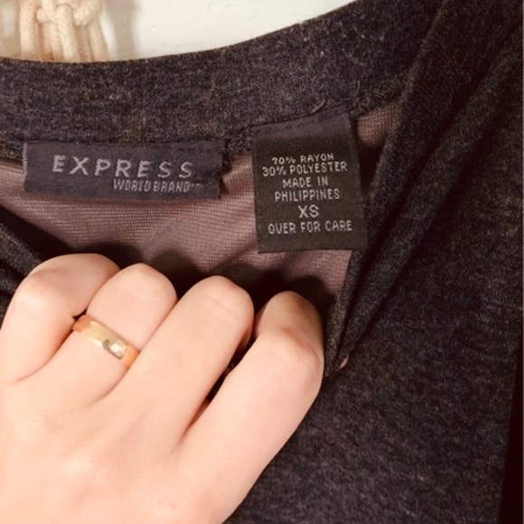 Long Gray Express Skirt - Picture 2 of 3